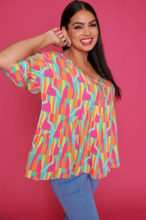 June Geo Gelato Blouse