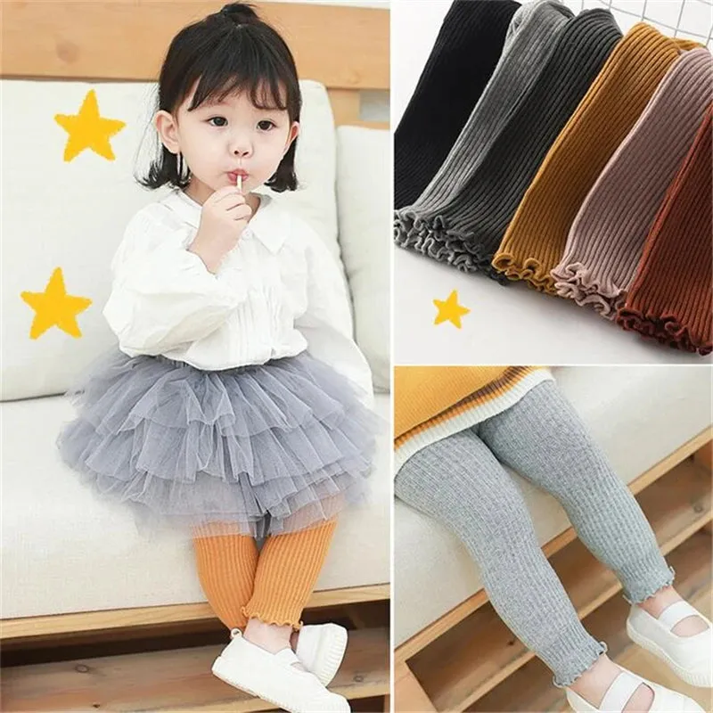 Kid Girls Leggings  Winter Warm Pantyhose Cotton Infant Baby Toddler Newborn Boys Solid Casual Stockings Children For 0-5Years