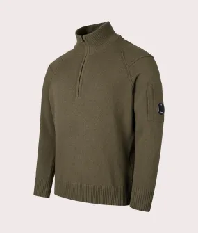 Lambswool Quarter Zip Knitted Jumper