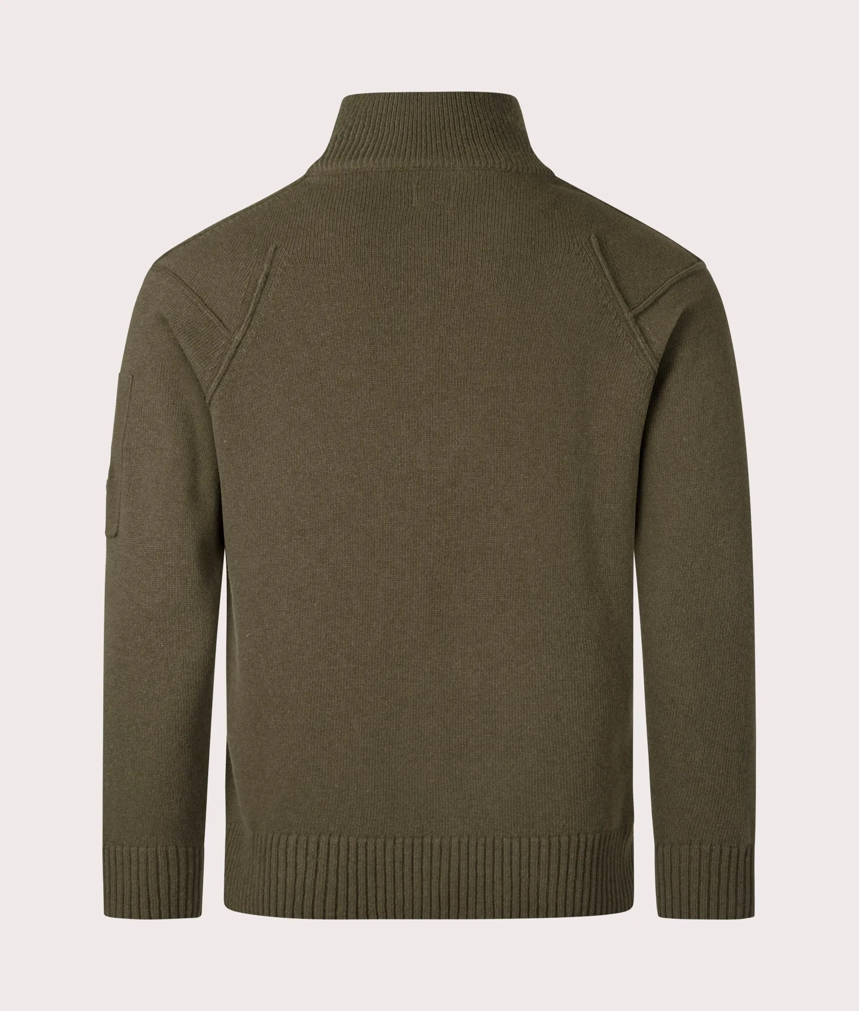 Lambswool Quarter Zip Knitted Jumper