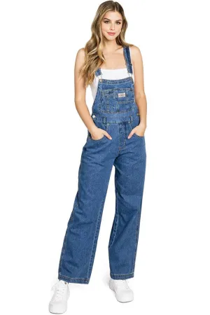 Lana Roux 90s Utility Twill Overalls Medium Denim