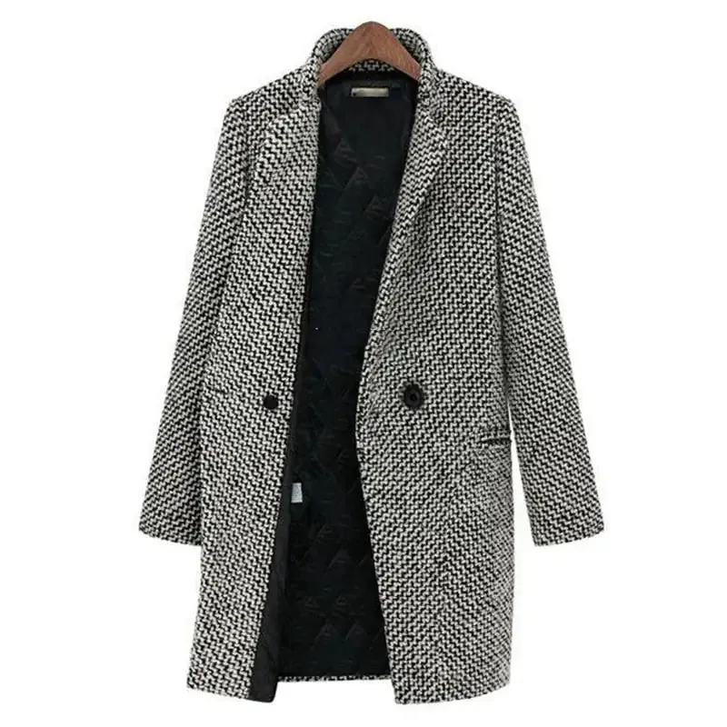 Larissa™ | Long Soft Fabric Jacket with Mixed Style