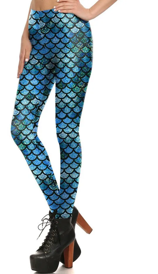 Leggings: Fish Scales Pattern