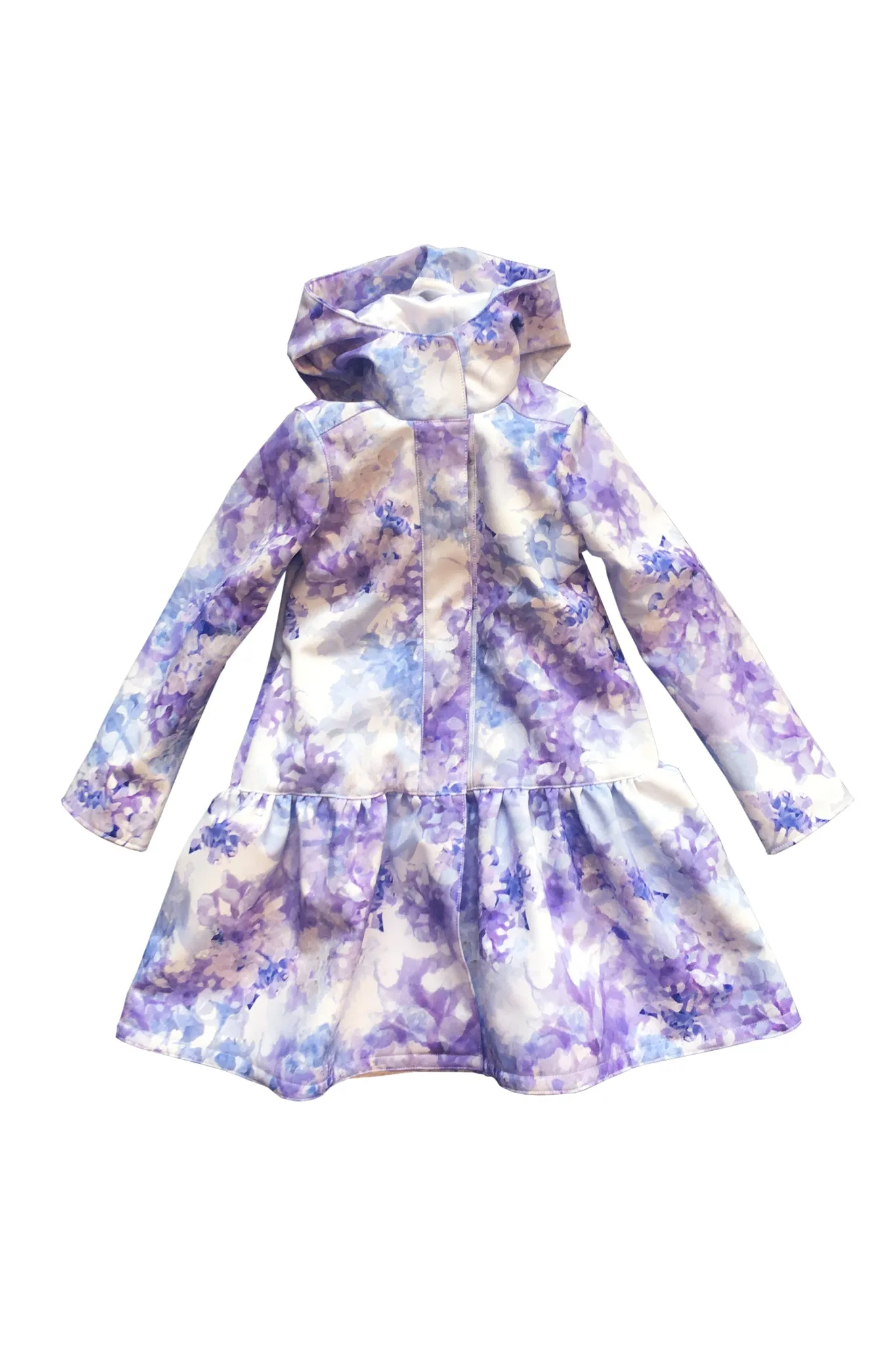 Light Blue Trapeze Coat for Girls | 'Inspiring Blue'