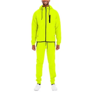 Lime Dynamic Solid Sweat Set