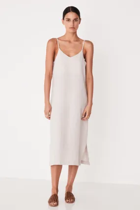 Linen Slip Dress - Oat Marle