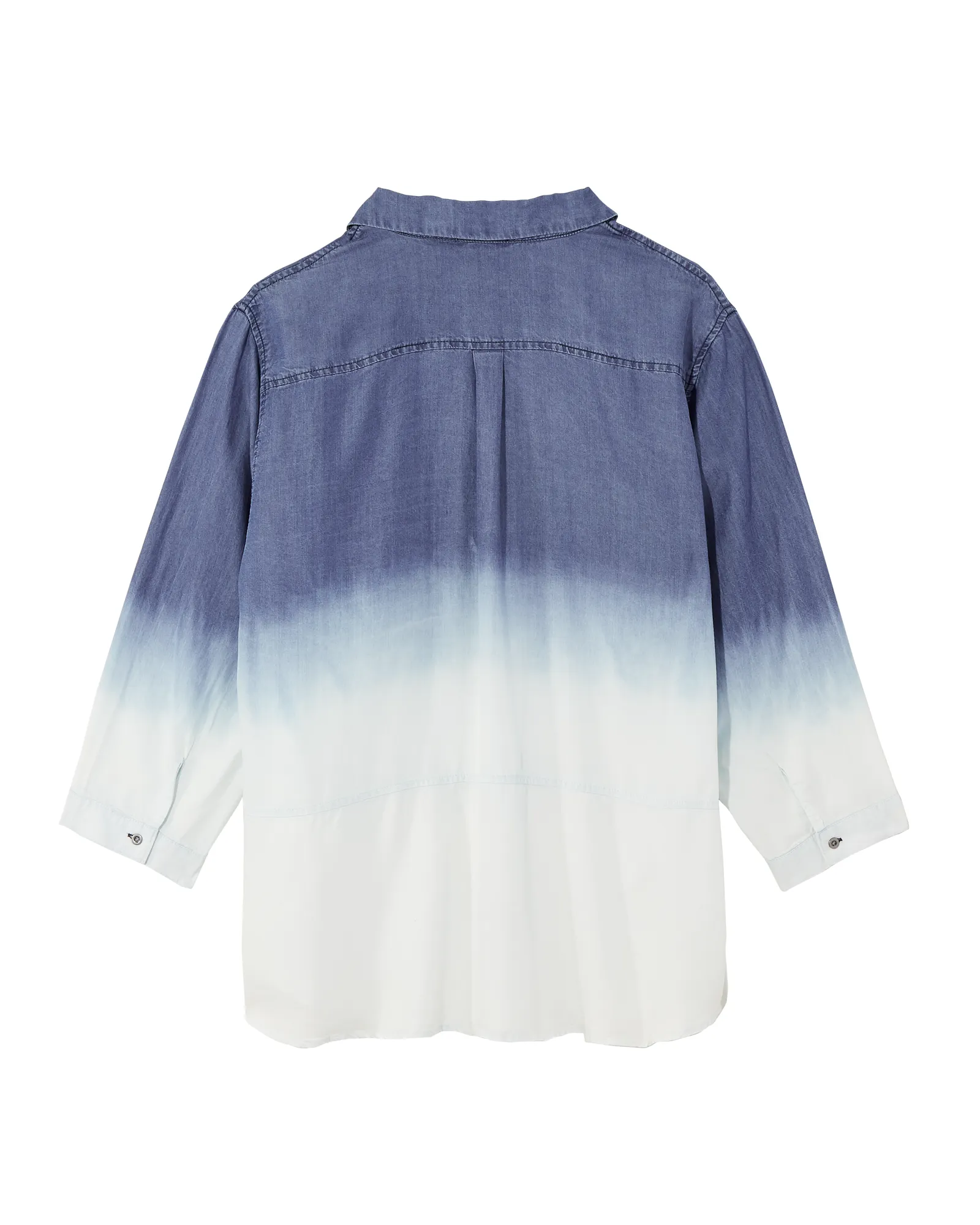 Lisa Dip-Dyed Top | Medium Wash / White