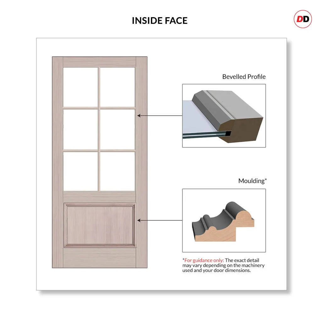 Made to Measure External Sunningdale Heritage French Doors - 57mm Thick, Six Colour Options - Double Glazing