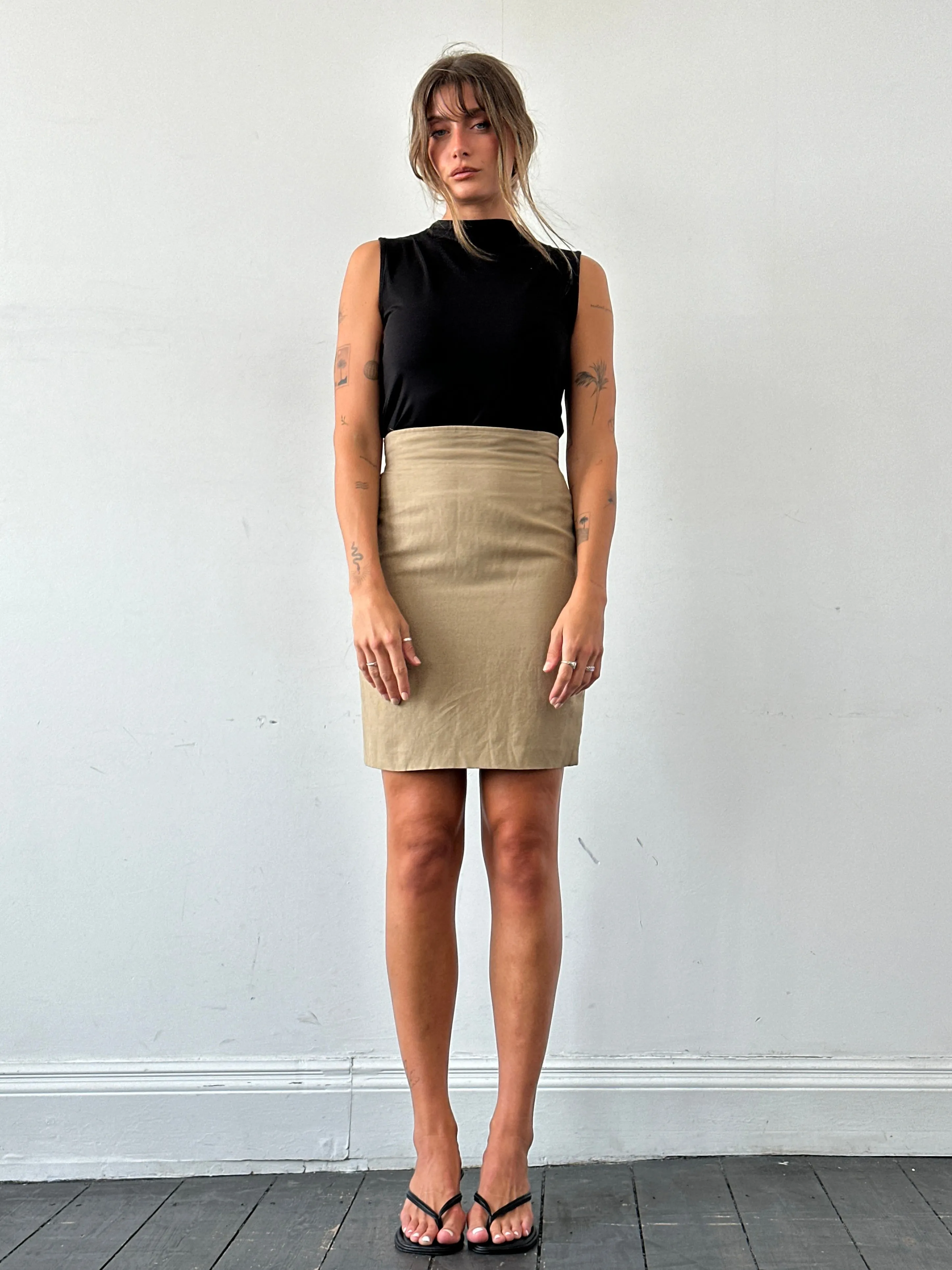 Marella Linen Mini Skirt - W26