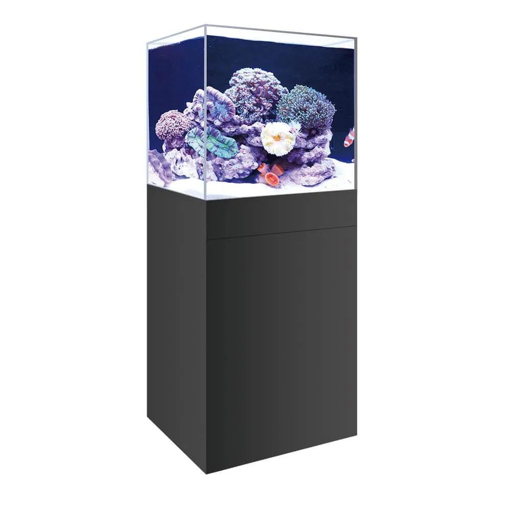 Marine Fish Tank & Cabinet Kit - White / Black 150L - 67cm