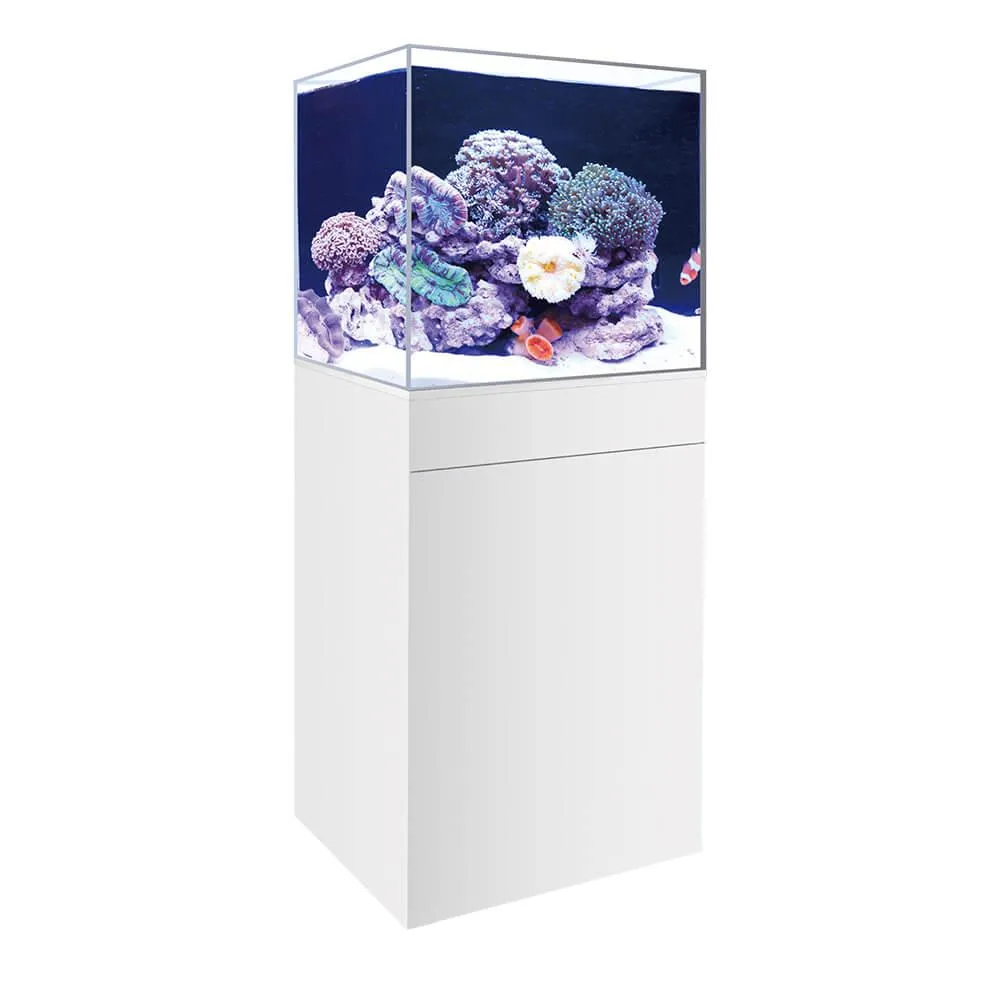 Marine Fish Tank & Cabinet Kit - White / Black 150L - 67cm