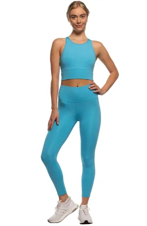 Maya 7/8 Leggings - Cyan Blue