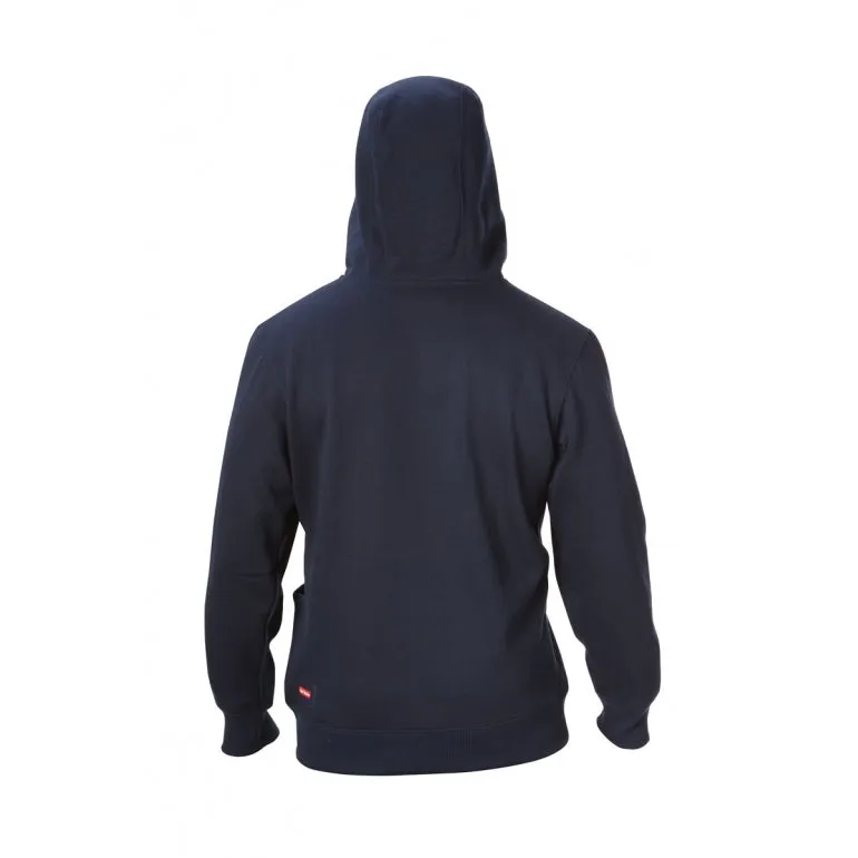 Mens Hard Yakka Brushed Fleece Hoodie Jumper Navy Y19326