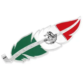 Montana Silversmiths Men's Mexico Flag Hat Feather