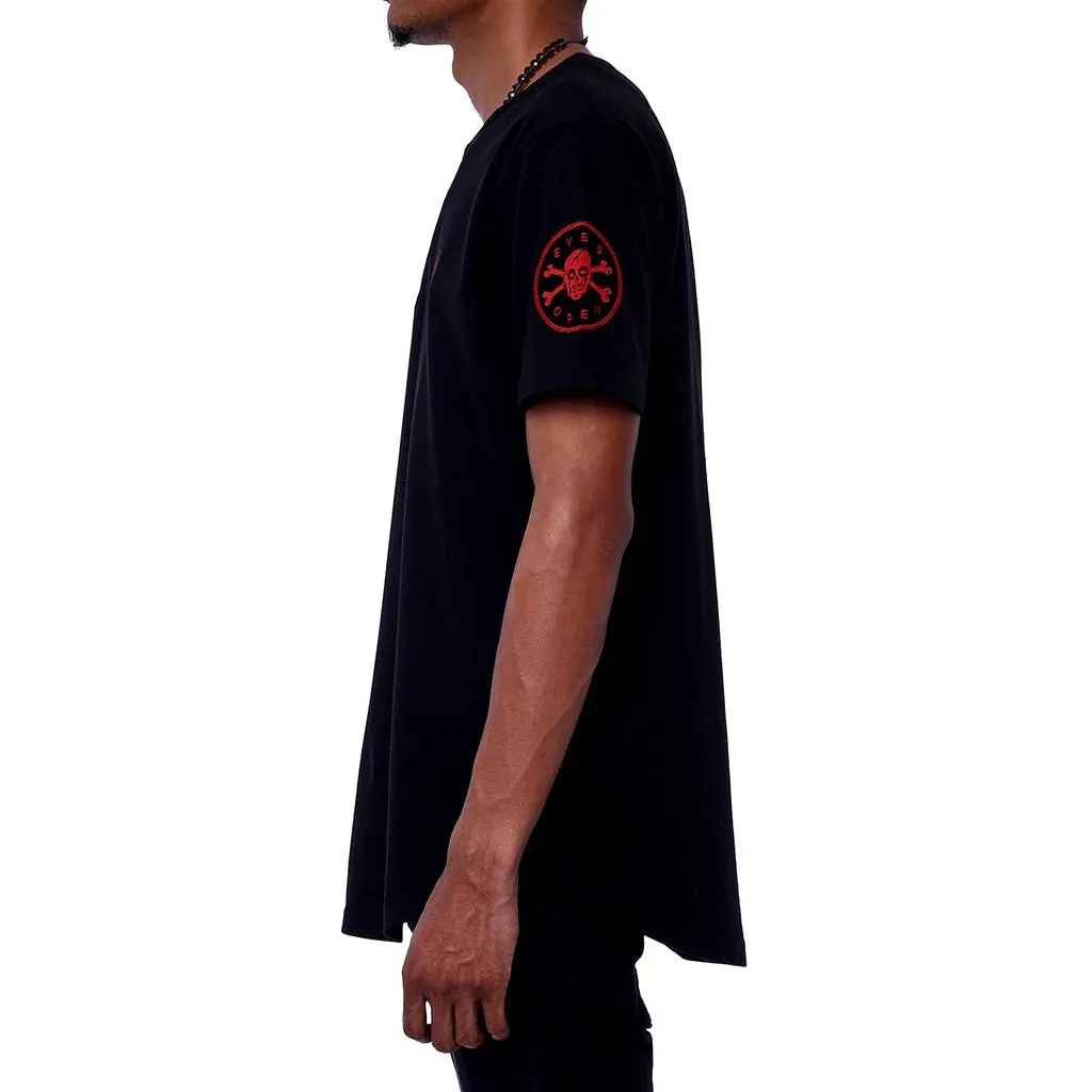 Narthex Round Bottom SS Henley Shirt Black