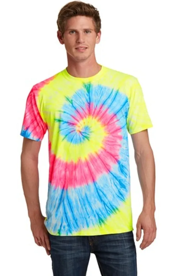 Neon Rainbow Unisex Tie-Dye Tee