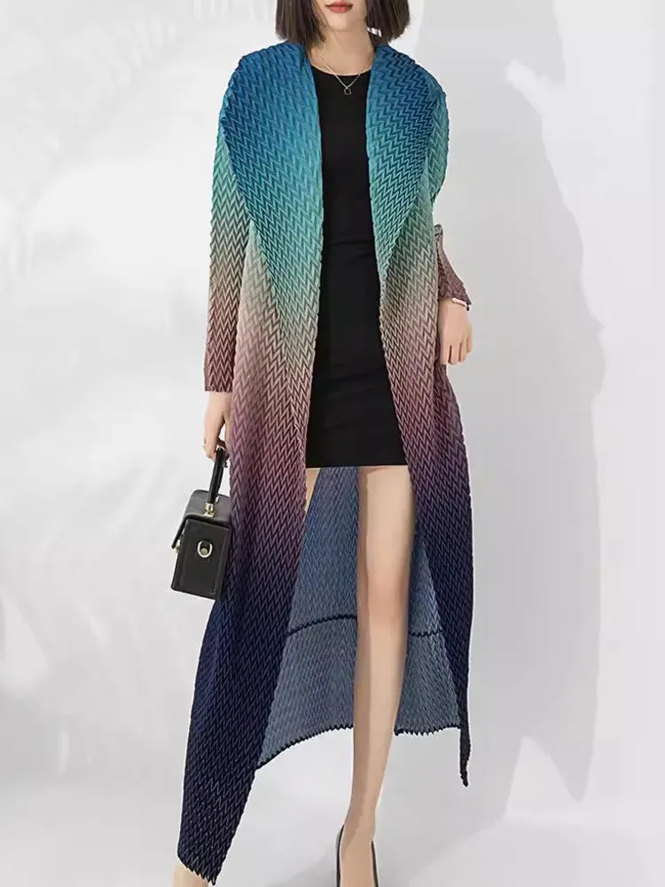 New Modern: Truly Pleated Ombre Trench Coat