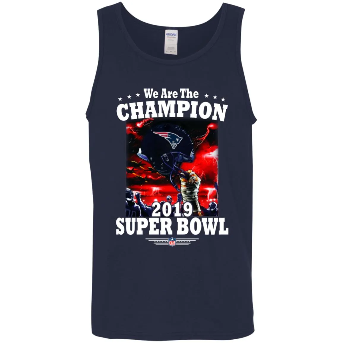 Nfl – New England Patriots We Are The Champion 2019 Super Bowl Football Men Cotton Tank