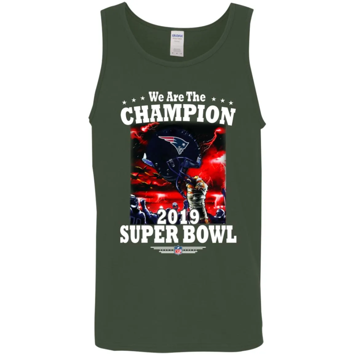 Nfl – New England Patriots We Are The Champion 2019 Super Bowl Football Men Cotton Tank