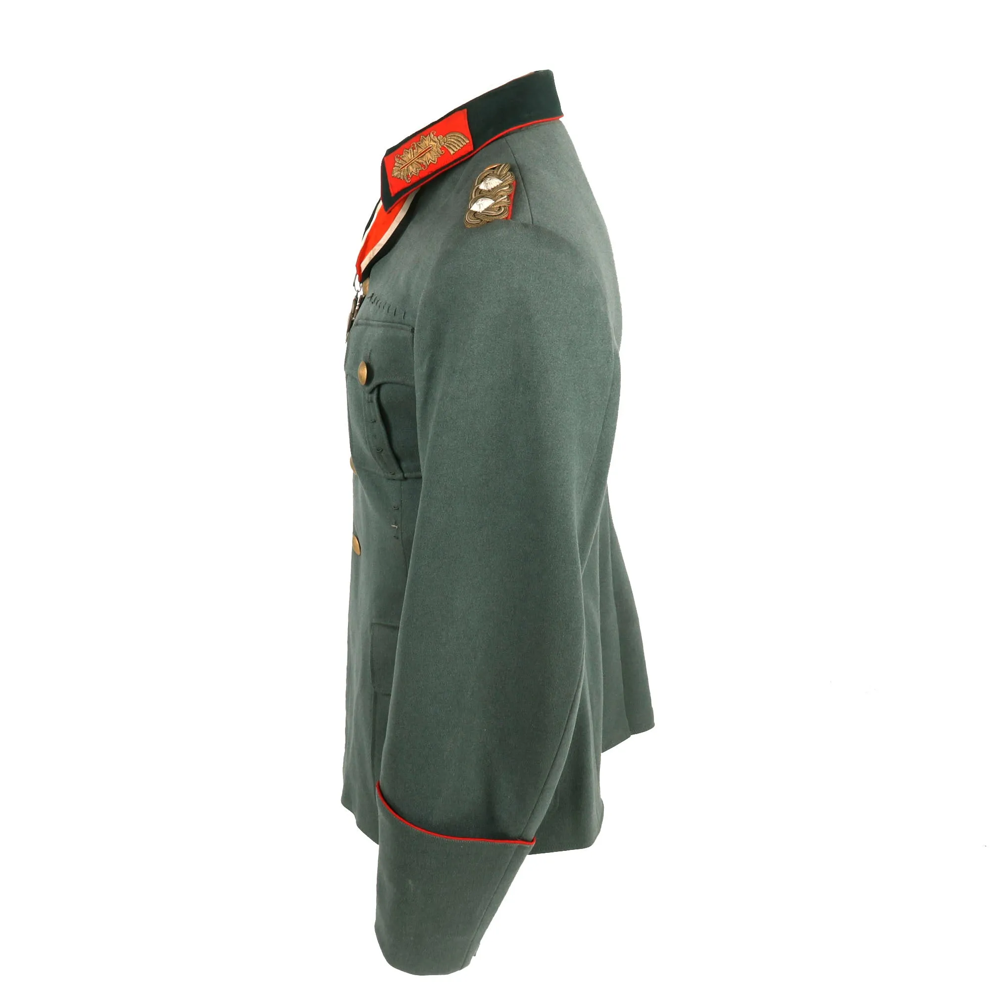 Original German WWII Commander General der Artillerie Paul Bader - 2nd Motorized Infantry Div. & Serbian Territory Uniform & Portrait Set - Formerly Part of the A.A.F. Tank Museum