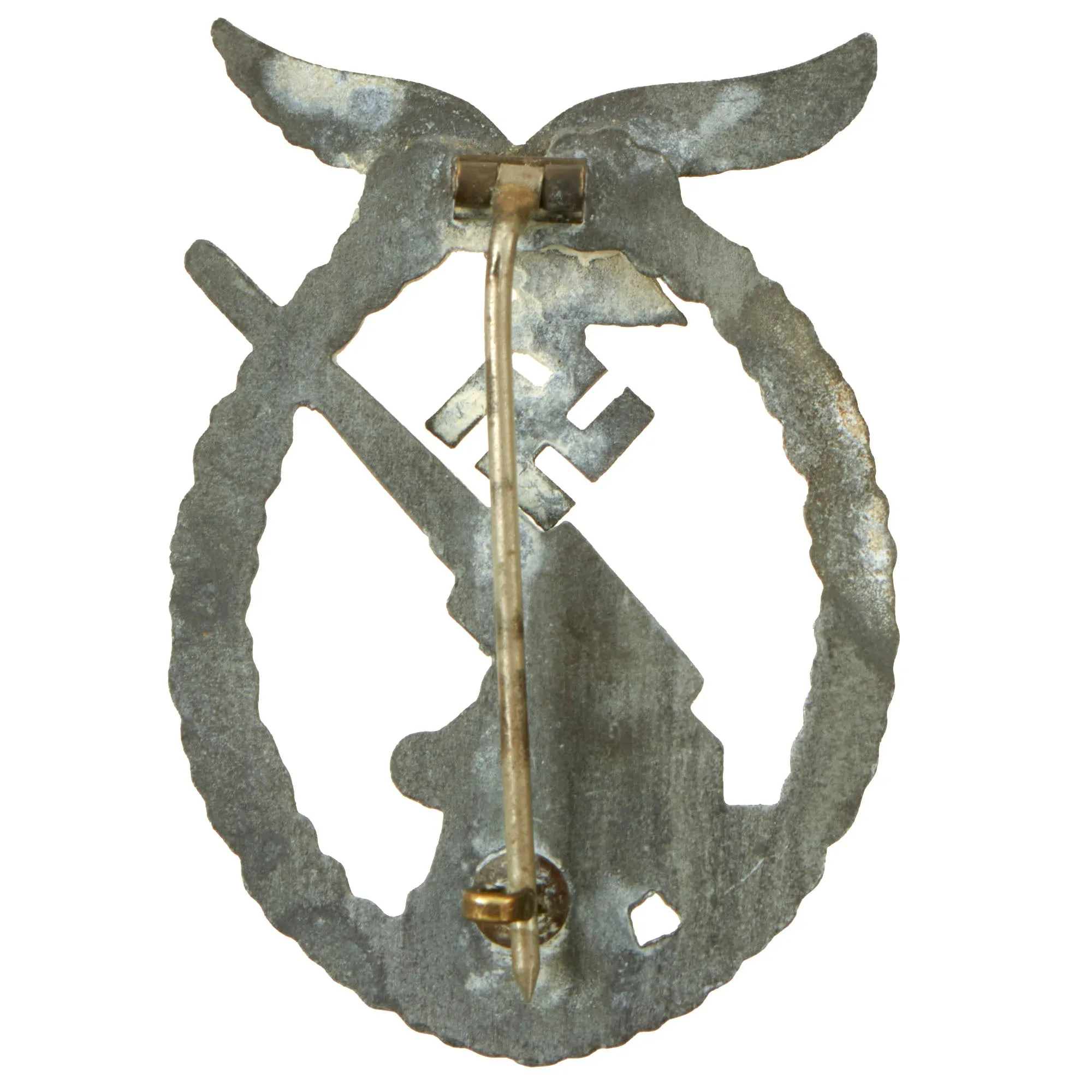 Original German WWII Luftwaffe Anti-Aircraft Flak Battle Badge by Steinhauer & Lück