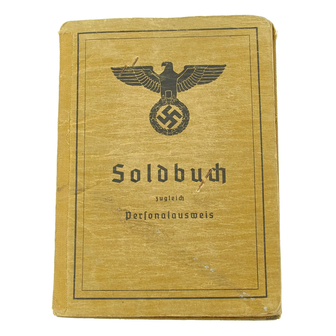 Original German WWII Named Soldbuch with Medals and Award Documents Grouping - Capt. Ignaz Spring