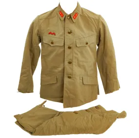 Original WWII Imperial Japanese Army Infantry Ittōhei Soldier First Class Uniform Set - Dated 1942