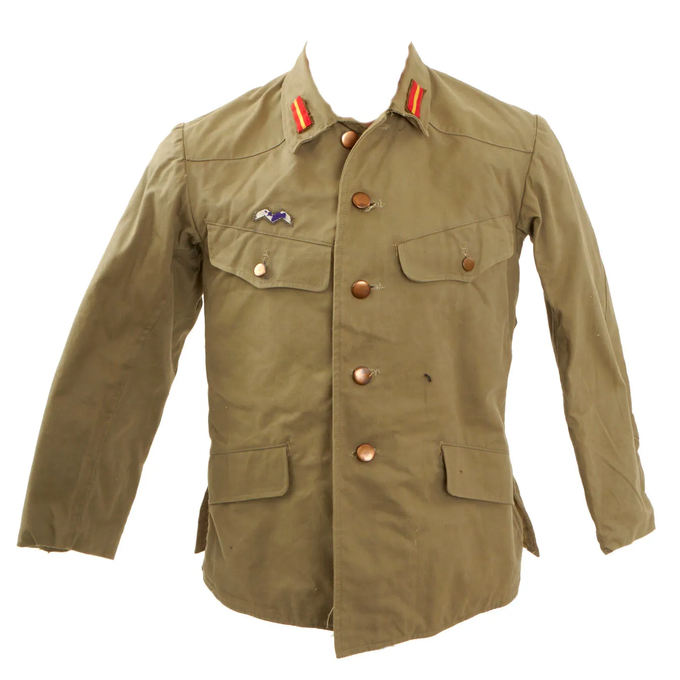 Original WWII Imperial Japanese Army Veterinary Service Private’s Uniform Tunic - dated 1942