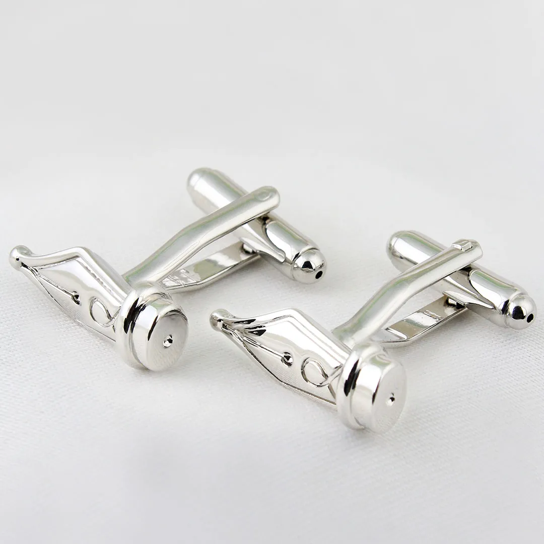 Peluche The Writer's choice Cufflink and Lapel Pin Set