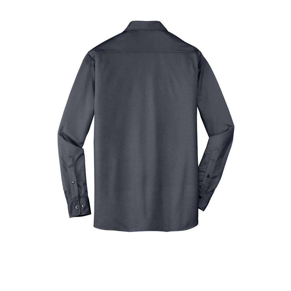 Port Authority® Dimension Knit Dress Shirt - Battleship Grey