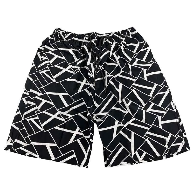 Printed Board Shorts Drawstring Casual Pants Summer