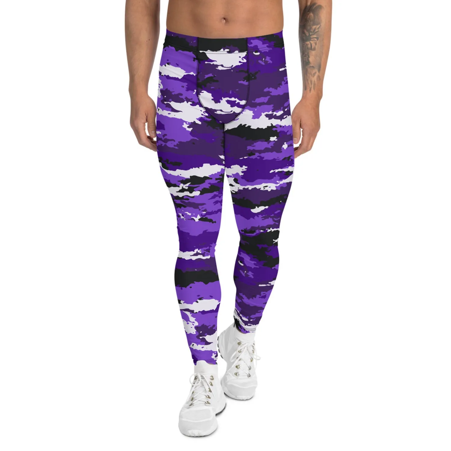 Purple Camo Men's Leggings