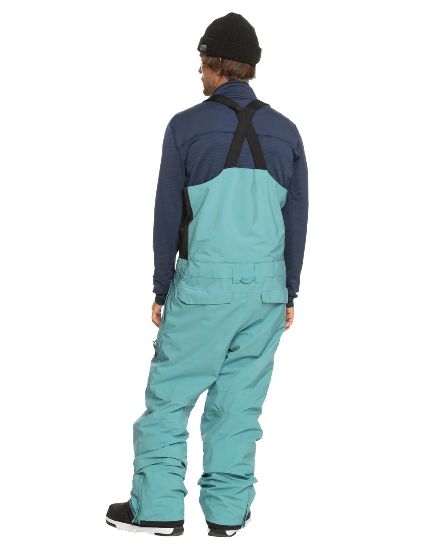 Quiksilver Men's Utility Technical Snow Bib Pants - Brittany Blue