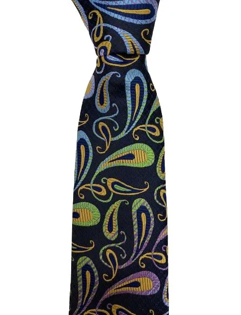 Rainbow Paisley Necktie