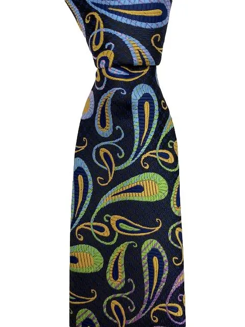 Rainbow Paisley Necktie