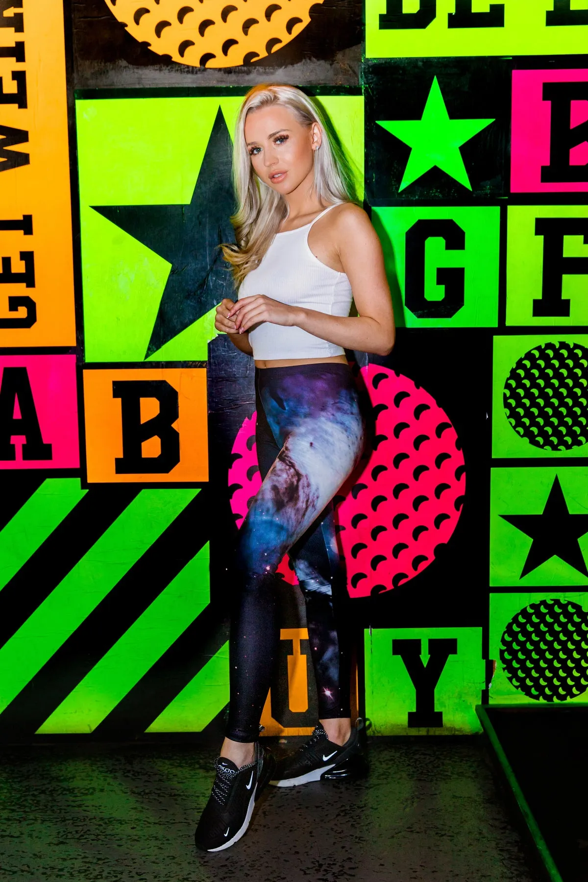 Regular Leggings (8-12 UK Size) - Galaxy Black