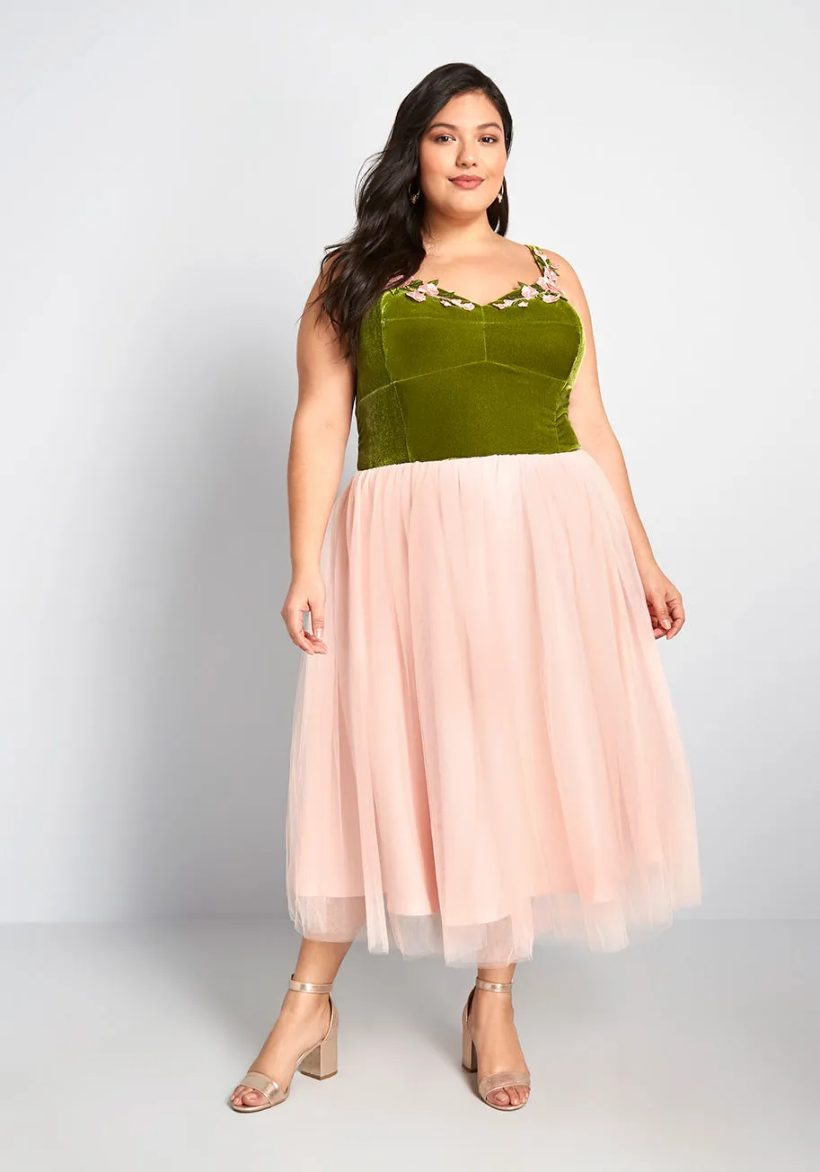 Rose Garden Party Twofer Dress