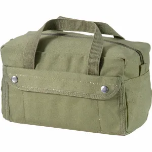 Rothco Heavy Duty Cotton Canvas Mechanic Tools Bag Rugged GI Style, Olive Drab