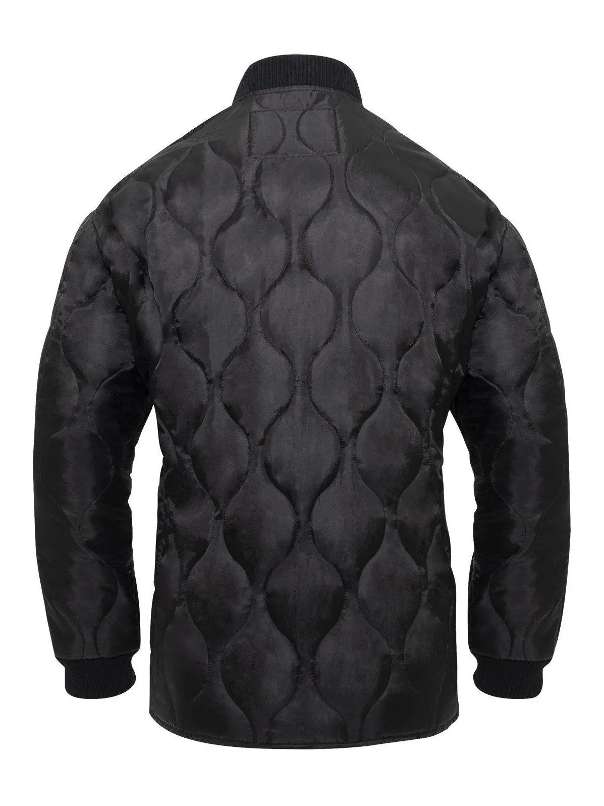 Rothco Men's Quilted Woobie Jacket Black 10424