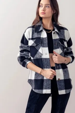 Scout Plaid Flannel Button Down Shacket