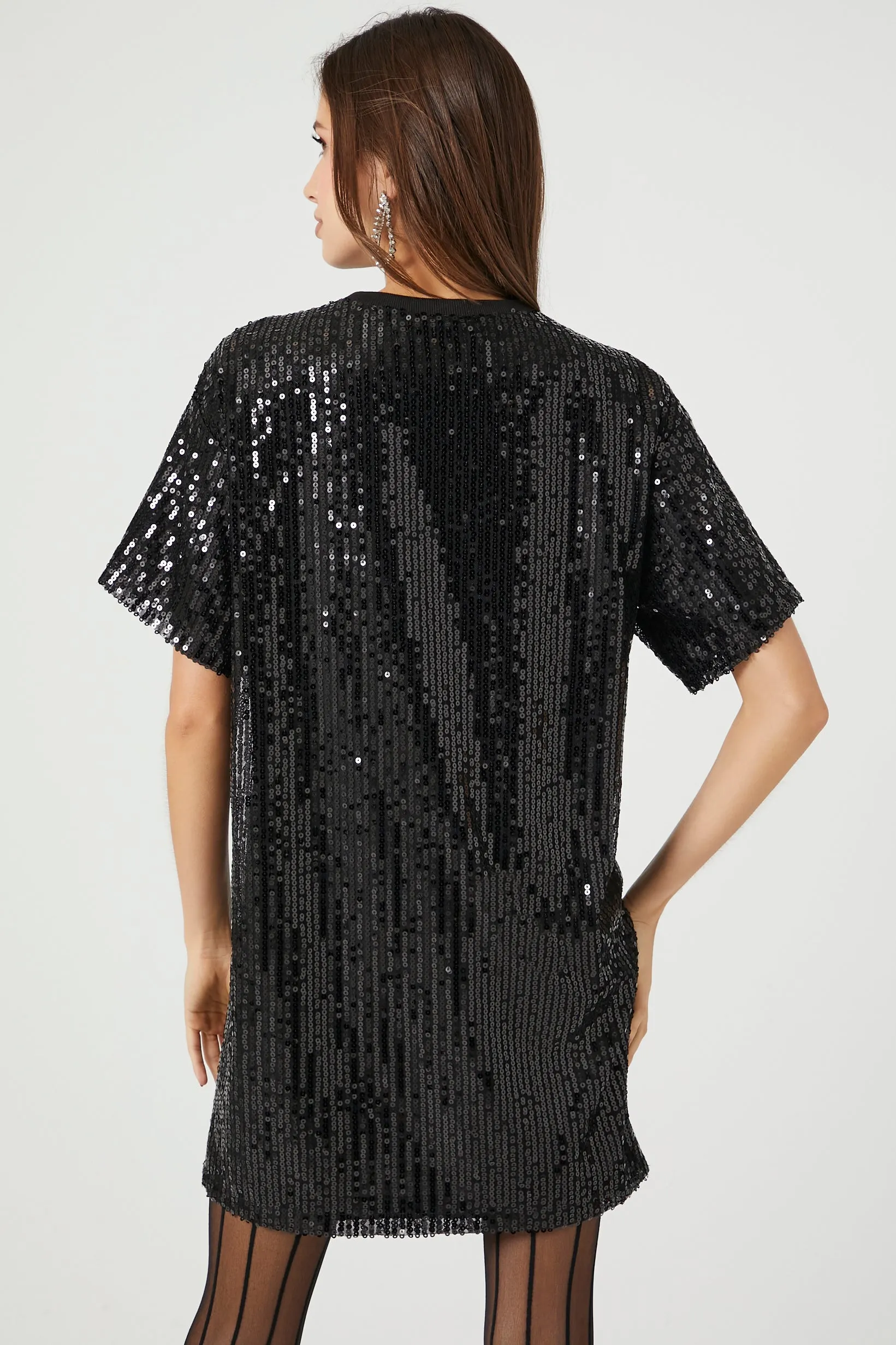 Sequin Its My Birthday T-Shirt Dress