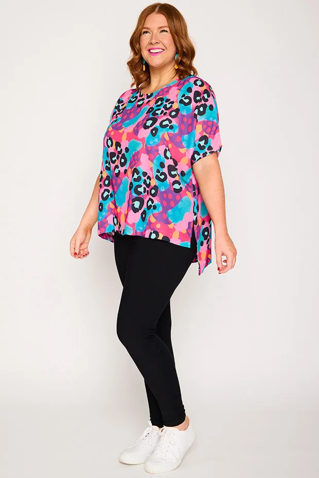 Serena Inky Leopard Top