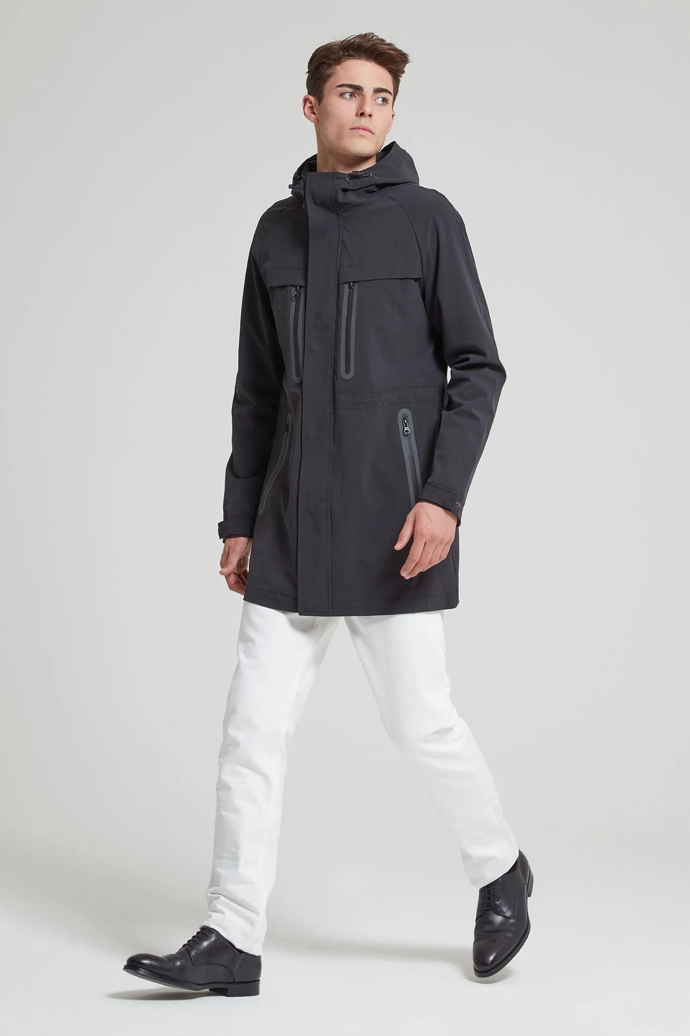 Shell Hooded Coat