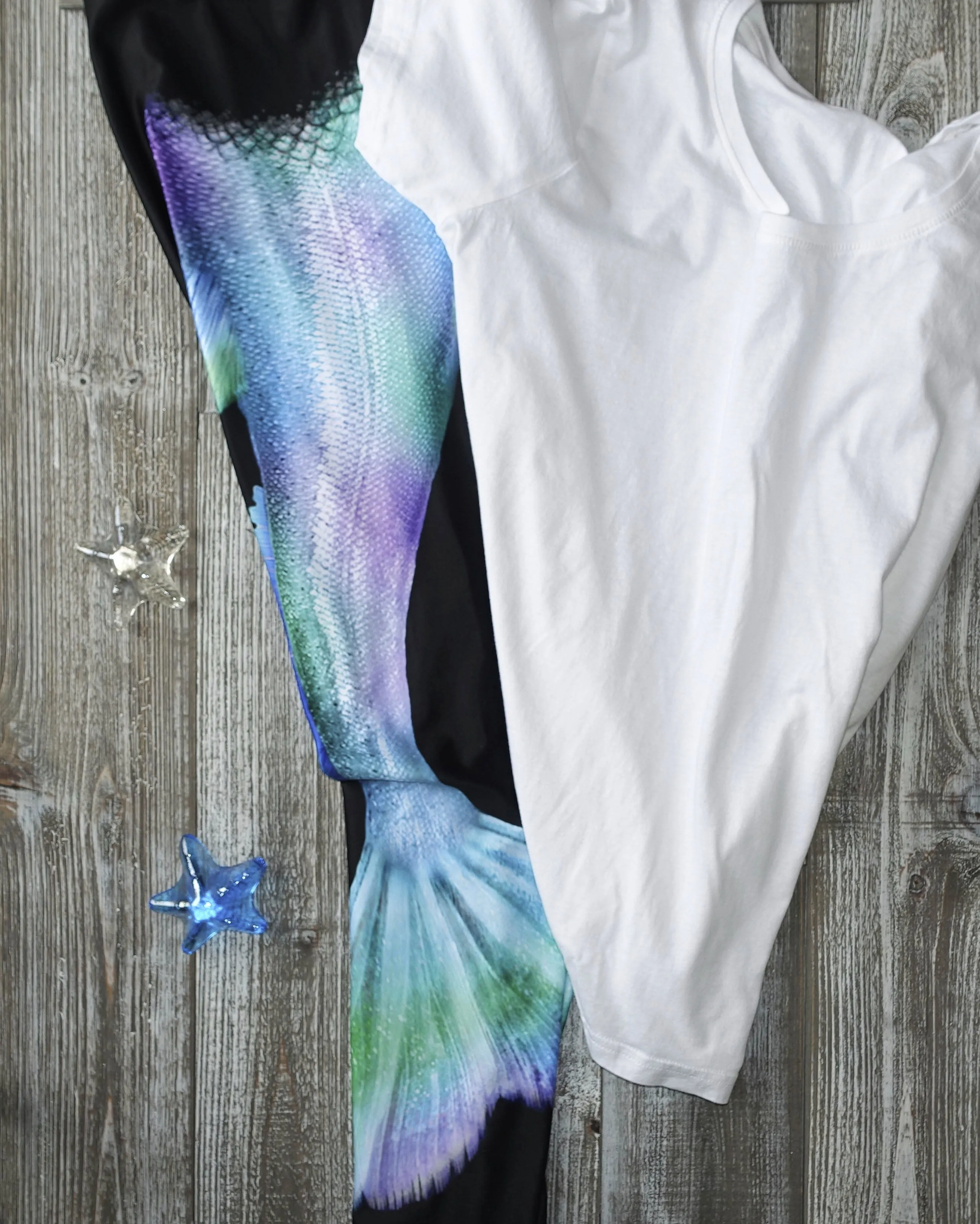 Shimmering Mermaid Tail Leggings