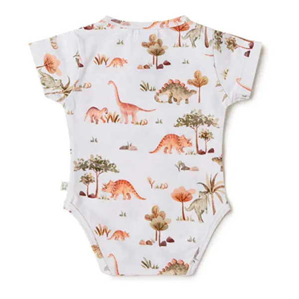 Short Sleeve Bodysuit (Dino) - Size 0-3 Months (000)