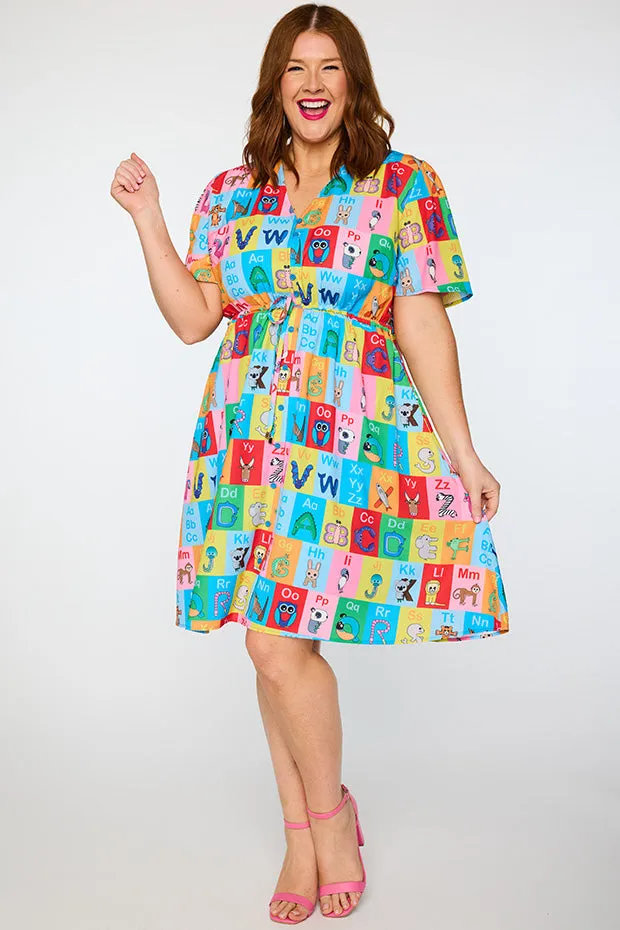 Siena Alpha Animal Cards Dress