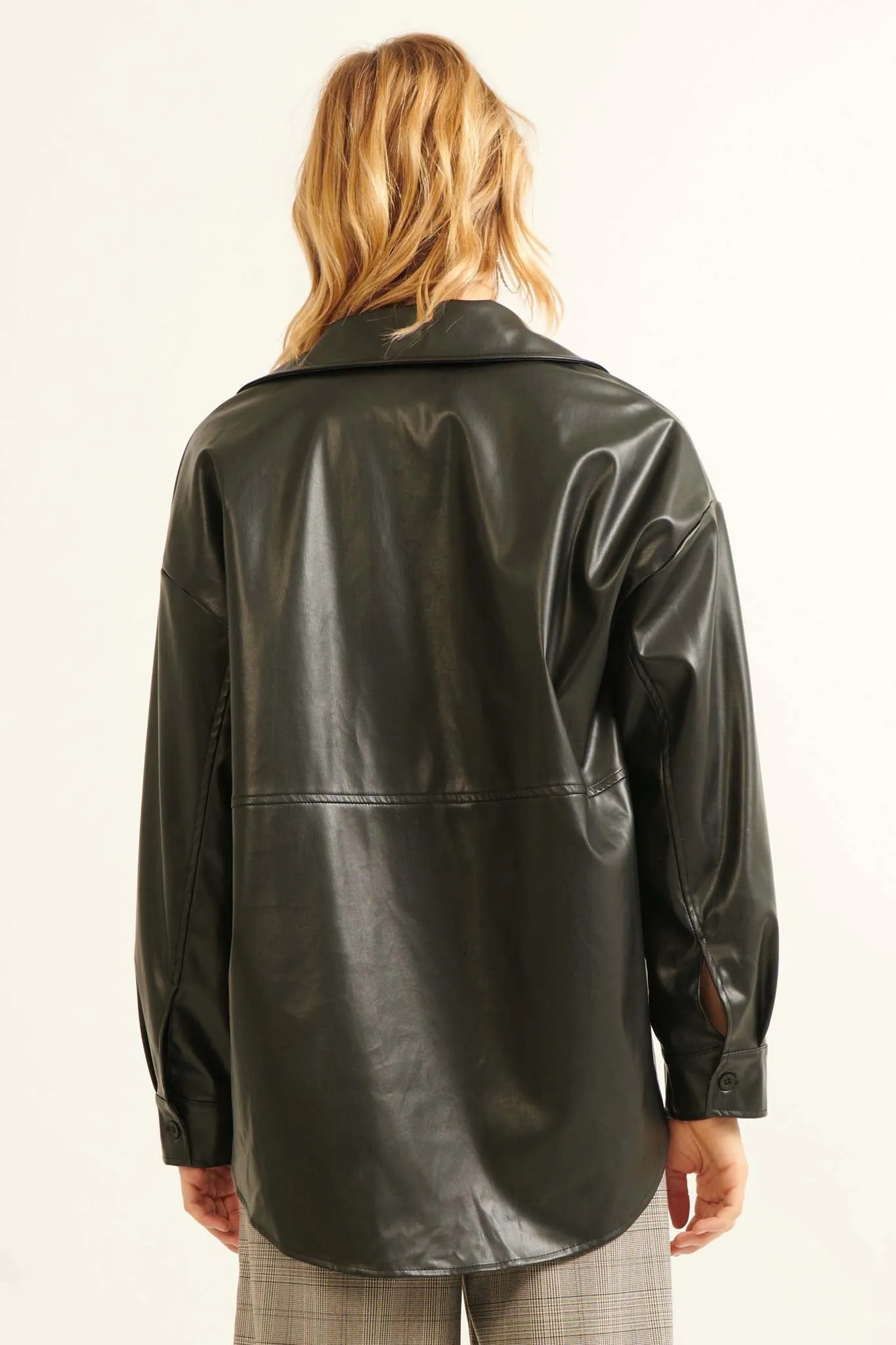 Skin Deep Vegan Leather Shacket