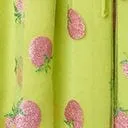 Smak Parlour Avocado & Pink Strawberry Print Woodstock Flare Dress