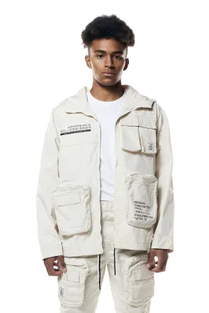 Smoke Rise Men's Printed Nylon Utility Jacket