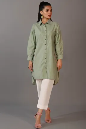 Sofia Pastel Green Tunic Top - W22 - WTN0016